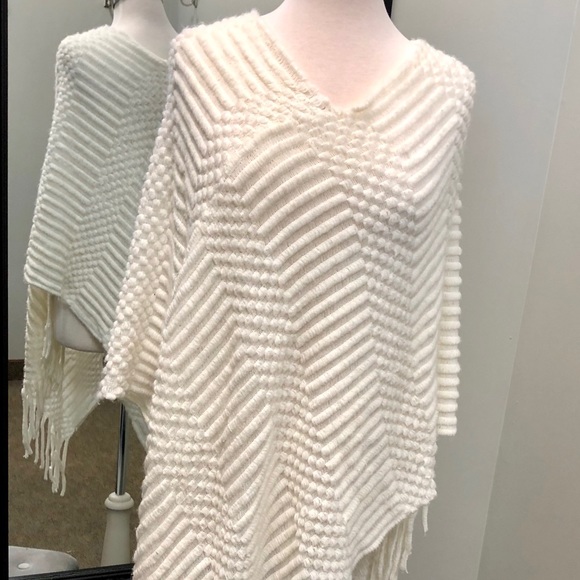 Charming Charlie Sweaters - Asymmetrical Sweater Poncho